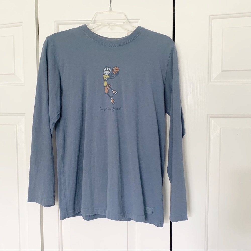 Life is Good Kids Basketball Shirt Size XL